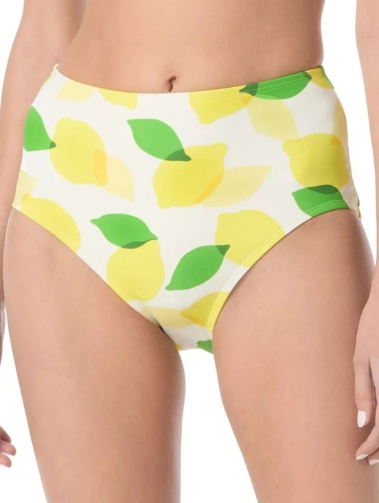 kate spade Other - Kate Spade High Waisted Lemon Print Bikini Swimsuit Bottom New